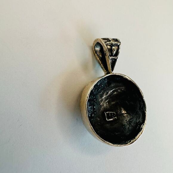 Sterling Silver Concho Pendant - Picture 5 of 7